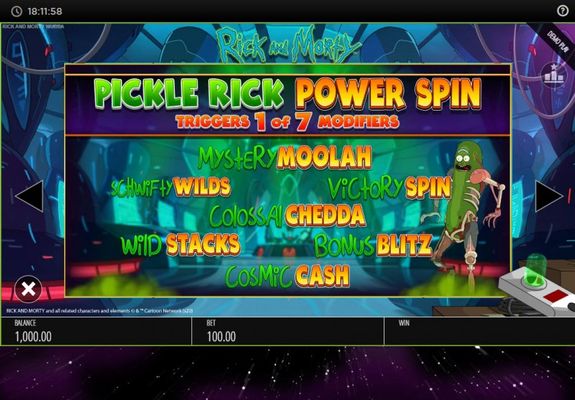 Rick and Morty Wubba Lubba Dub Dub :: Pickle Pick Power Spin