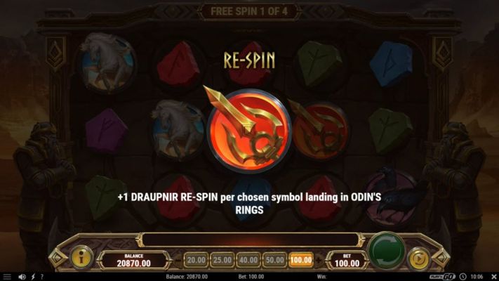 4 Free Spins Awarded