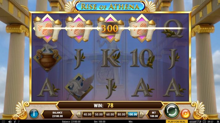 Rise of Athena :: A four of a kind win