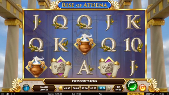Play slots at Boomerang: Boomerang featuring the Video Slots Rise of Athena with a maximum payout of $500,000