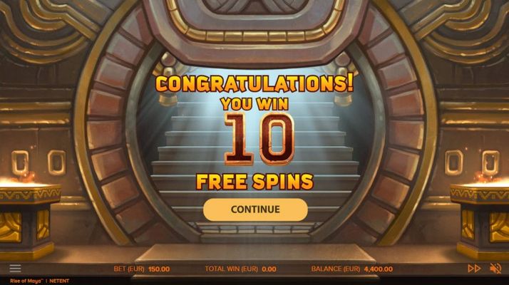 10 Free Spins Awarded