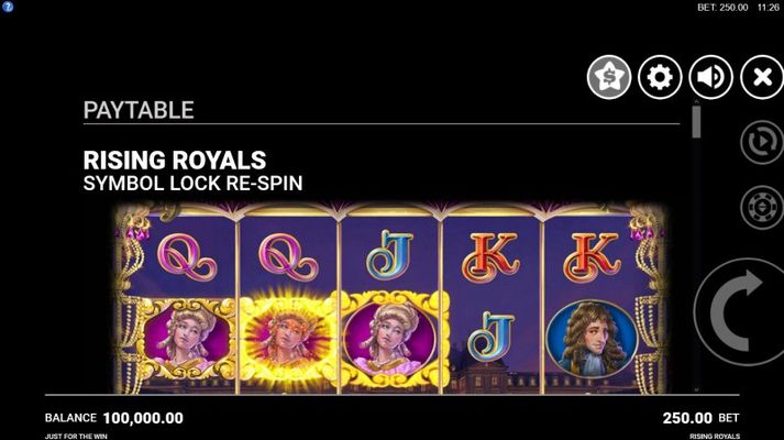 Rising Royals :: Symbol Lock N Re-Spin