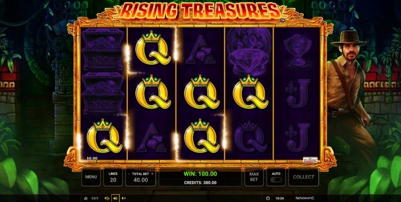 Rising Treasures :: Multiple winning paylines
