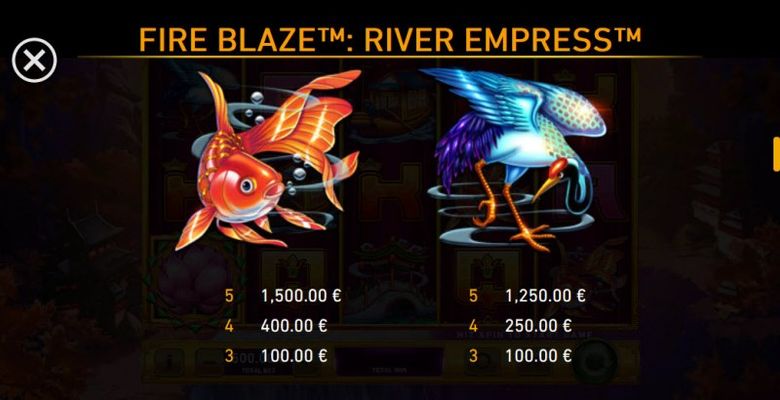 River Empress Fire Blaze :: Paytable - High Value Symbols