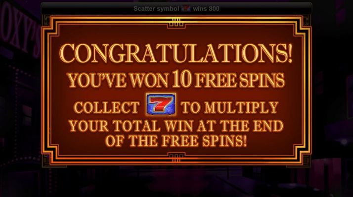 10 Free Spins Awarded