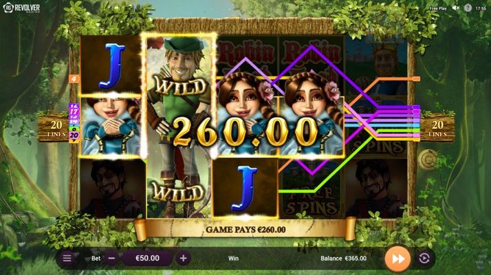 Multiple winning paylines