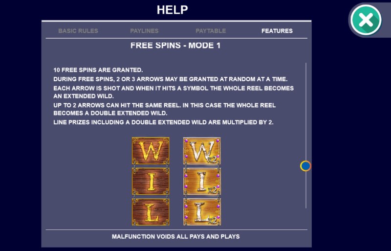 Free Spin Feature Rules