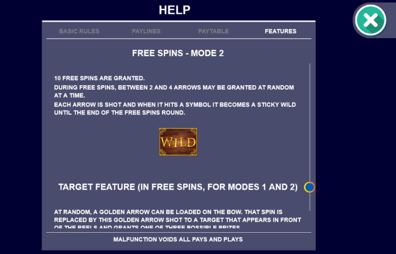 Free Spin Feature Rules