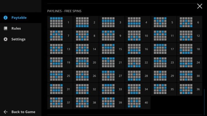 Free Spins Paylines