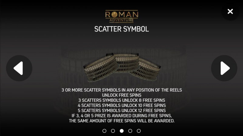 Roman Adventure :: Scatter Symbol Rules