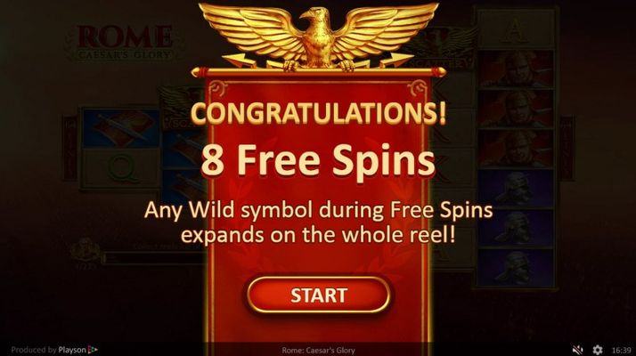 8 Free Spins Awarded