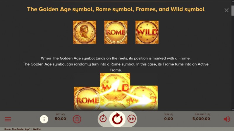 Rome The Golden Age :: Wild Symbol Rules
