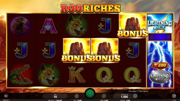 Scatter symbols triggers the free spins feature