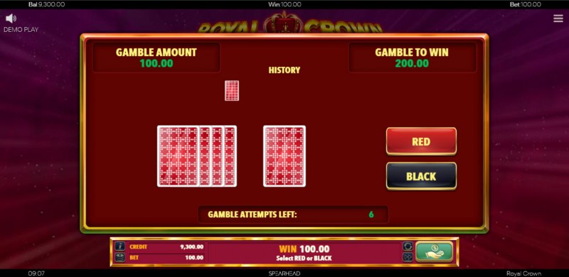 Red or Black Gamble Feature