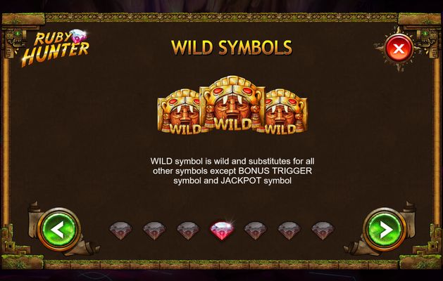 Ruby Hunter :: Wild Symbols Rules