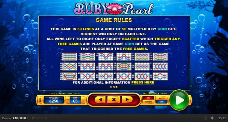 Ruby Pearl :: General Game Rules