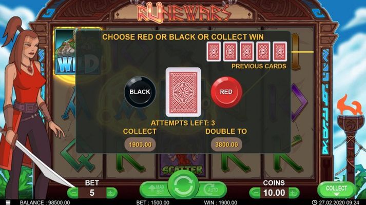 Black or Red Gamble Feature