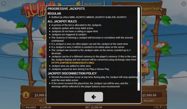 Progressive Jackpot Rules