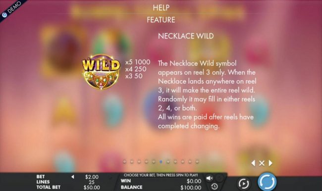 Necklace Wild Symbol Rules