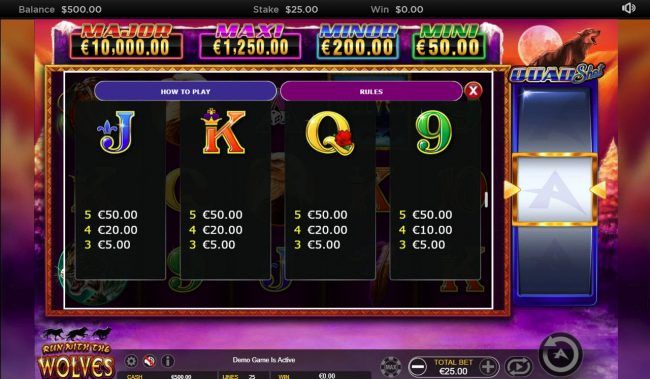 Paytable - Free Spins