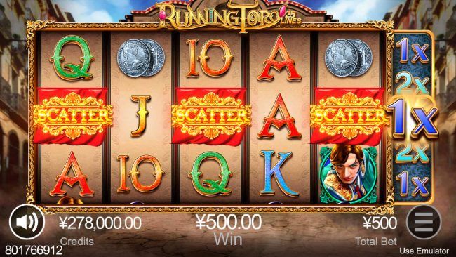 Scatter win triggers the free spins feature