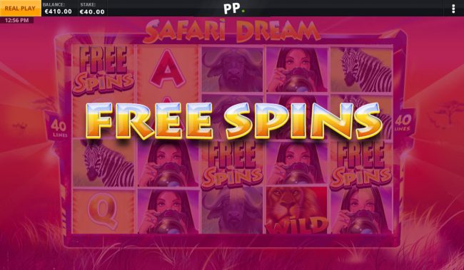 Scatter win triggers the free spins feature