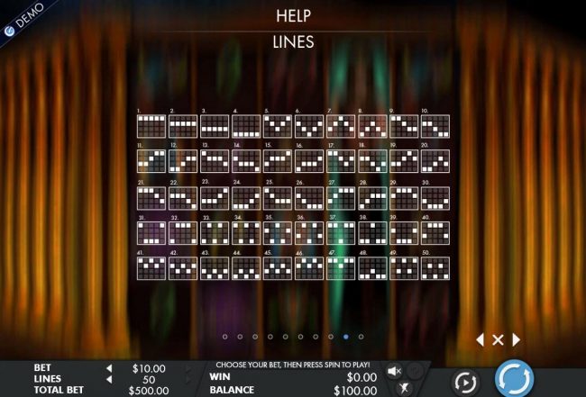 Payline Diagrams 1-50