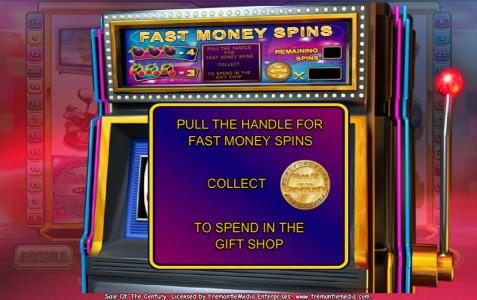pull the handle for fast money spins