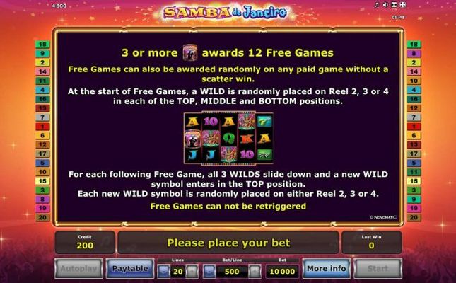 Free Games Bonus Rules