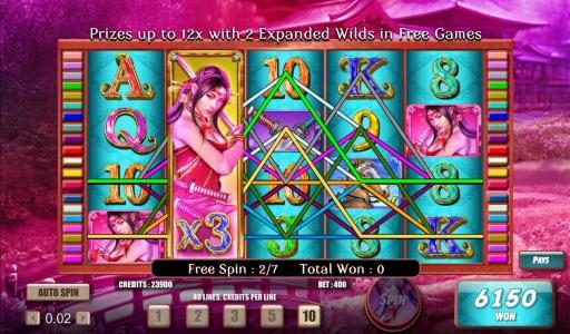 here is an example of a 6350 coin big win jackpot during the free games feature
