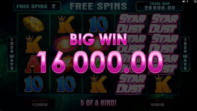 Wild symbols on 4th and 5th reels triggers multiple winning paylines leading to a 16,000.00 big win!