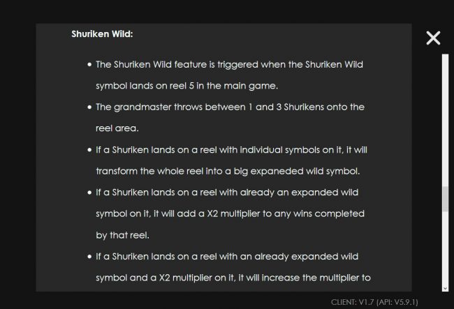 Shriken Wild Rules