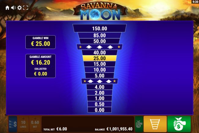 Ladder Gamble Feature Game Board