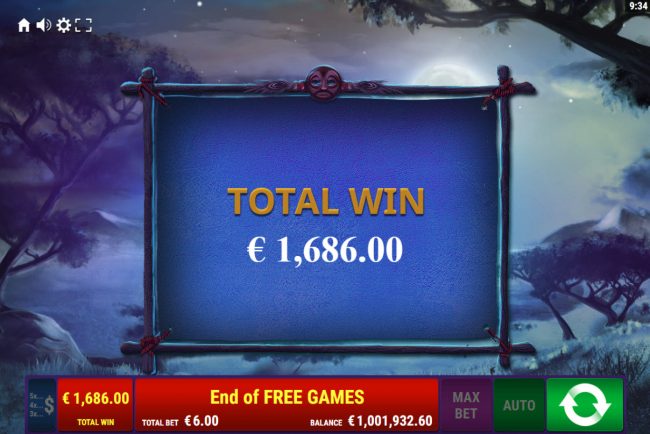 Total Free Spins Payout