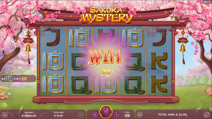 A four of a kind win