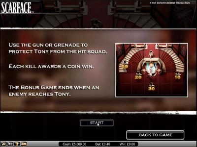 Scarface slot game bonus game feature