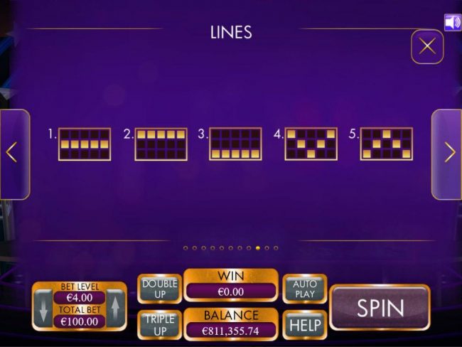 Payline Diagrams 1-5