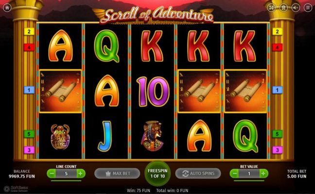 Three scatter symbols anywhere on the reels triggers the Free Spins feature.