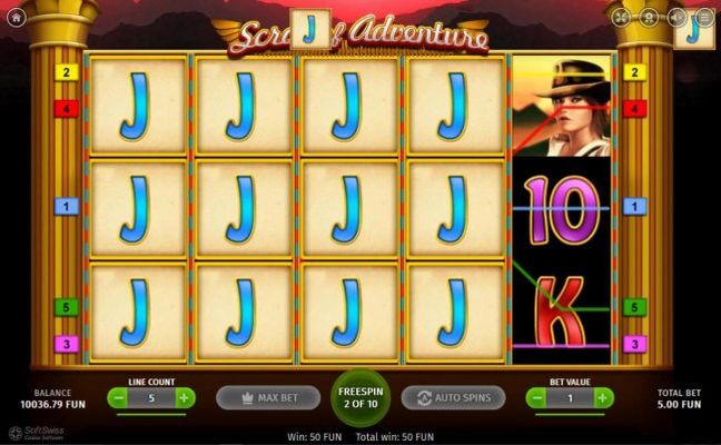 A special symbol is designated at the beginning of the free spins. During the free spins play, any corresponding symbols on the reels will fill the entire reel with like symbols as depicted in this image.