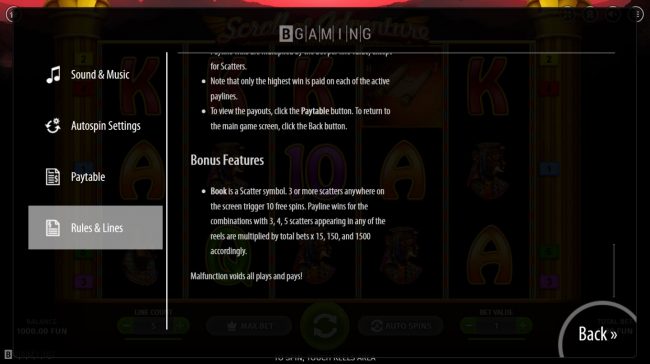 Free Spins Rules