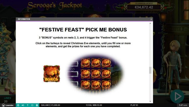 Festive Feast Pick Me Bonus