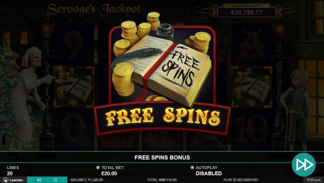 Free Spins feature activated