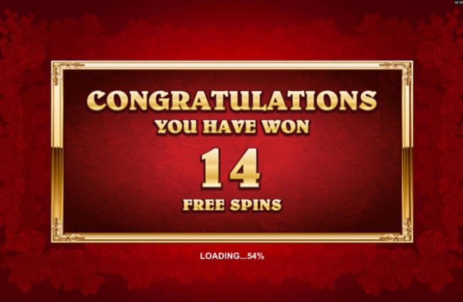 14 free spins awarded.