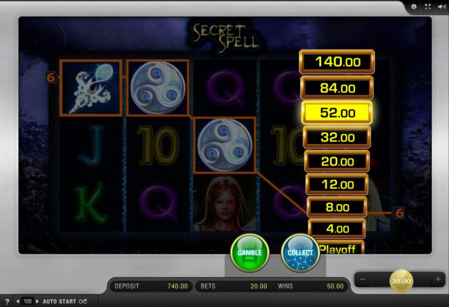 Ladder Gamble Feature Game Board