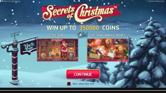 Game features include: Free Spins, Free Spins Bonus feature, and a chance to Win up to 350000 coins!
