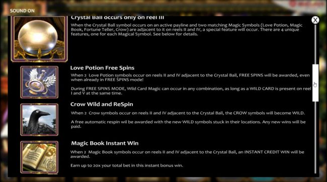 Crystal Ball Feature Rules