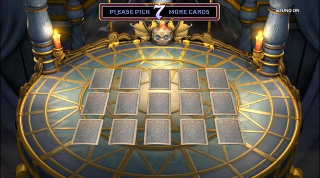 Tarot Card Bonus Game Board