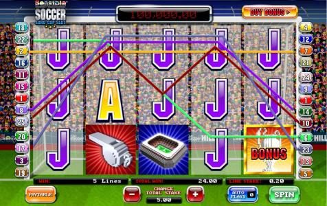 here is an example of a multi-line jackpot