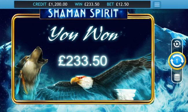 Total free spins pay out 233 coins
