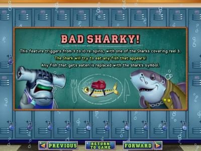 Bad Sharky bonus feature rules